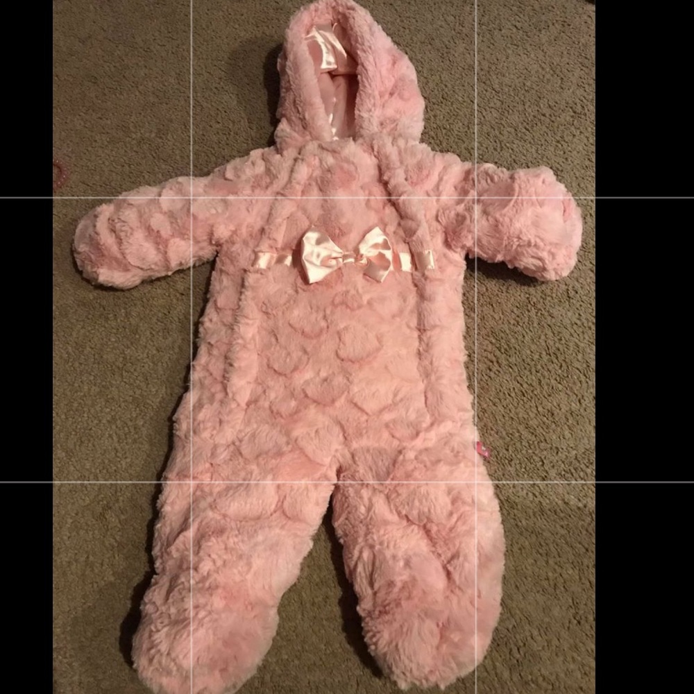Baby Girl Bunting Snow Suit 3-6m
